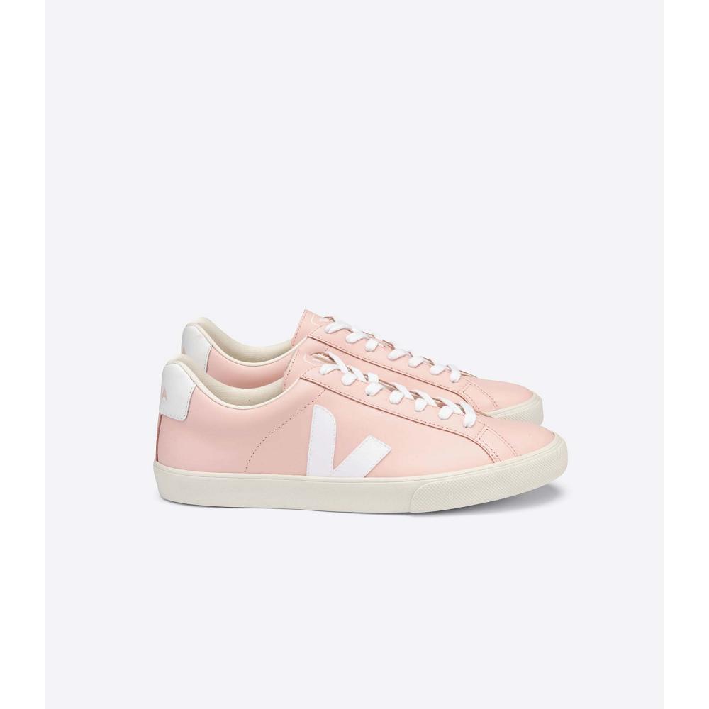 Veja ESPLAR LEATHER Women\'s Sneakers Pink | CA 615CTV